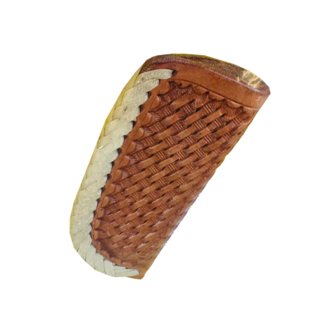 Ranger Belt Unisex Rawhide Trim Brown Knife Sheath
