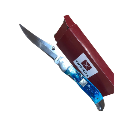 Twisted X Stockman with Folding Blue Bone Knife