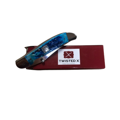 Twisted X Stockman with Folding Blue Bone Knife