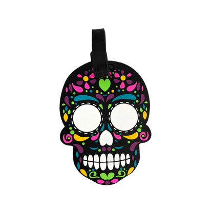 By Mexico Unisex Calavera Chumbalaca Black Luggage Tag