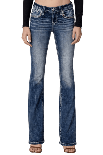 Miss Me Boot Cut Tribal Road Jeans