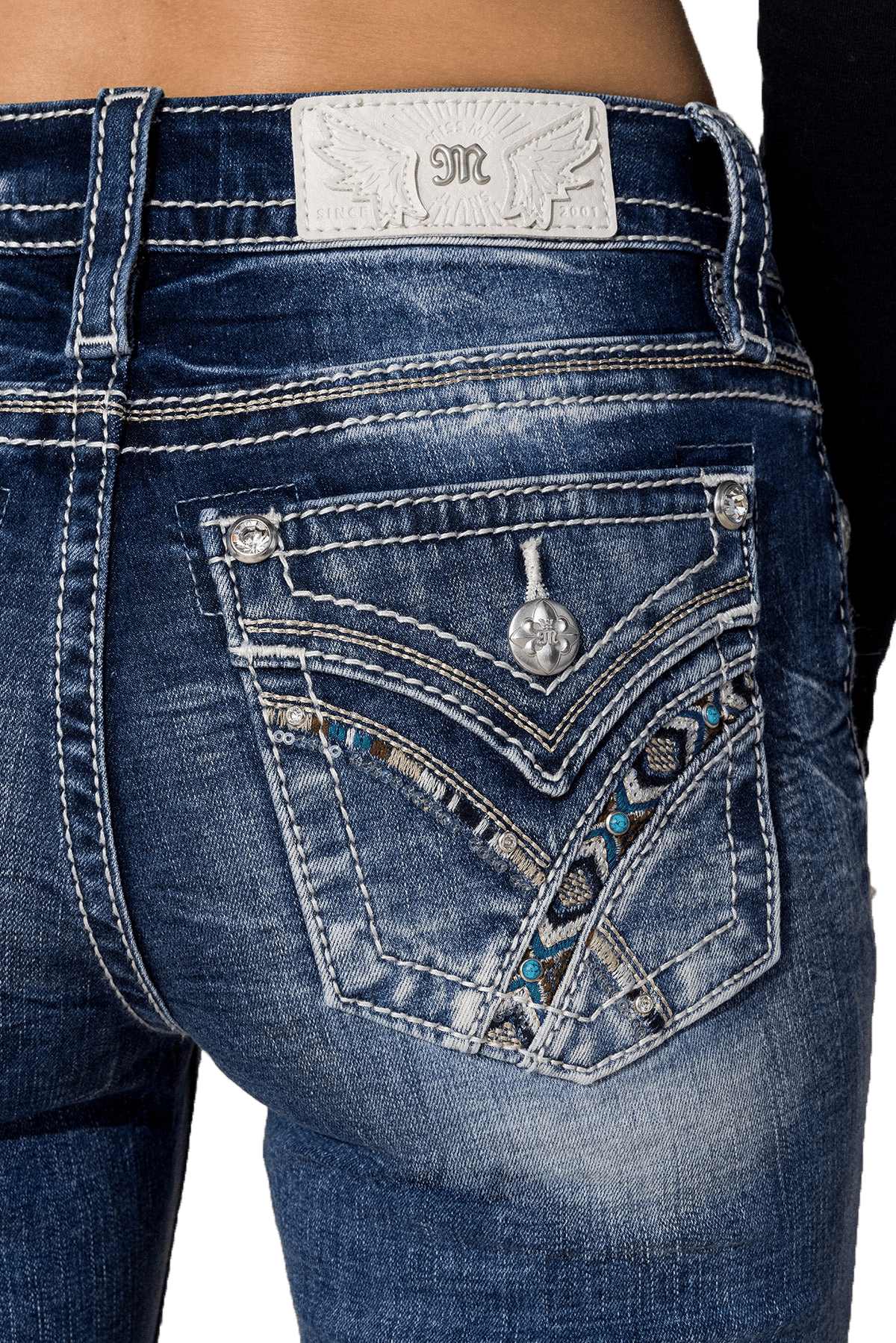 Miss Me Boot Cut Tribal Road Jeans