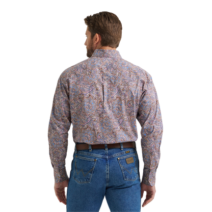 Wrangler Men's George Strait Long Sleeve Shirt - Western Style