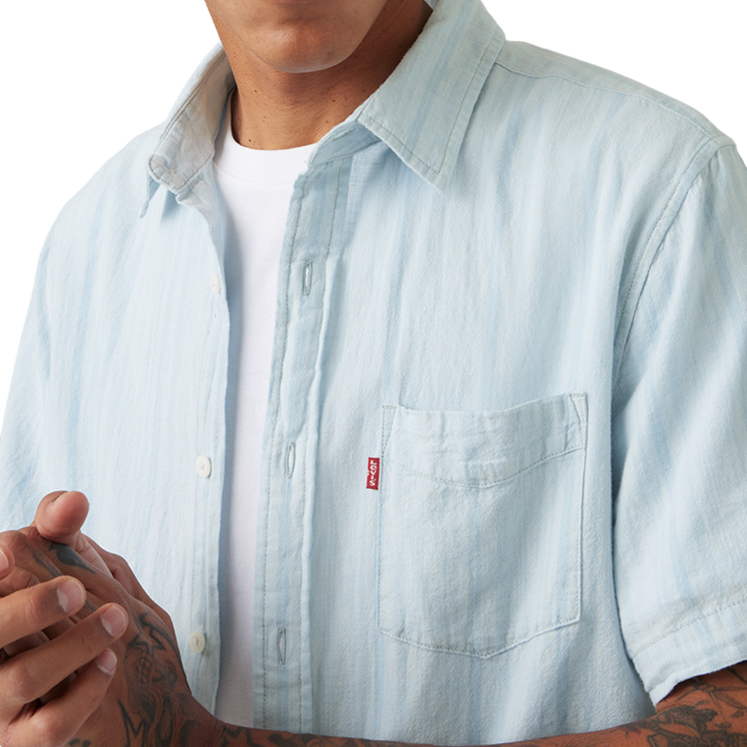 Levi Strauss Men's Classic Standard Blue Shirt