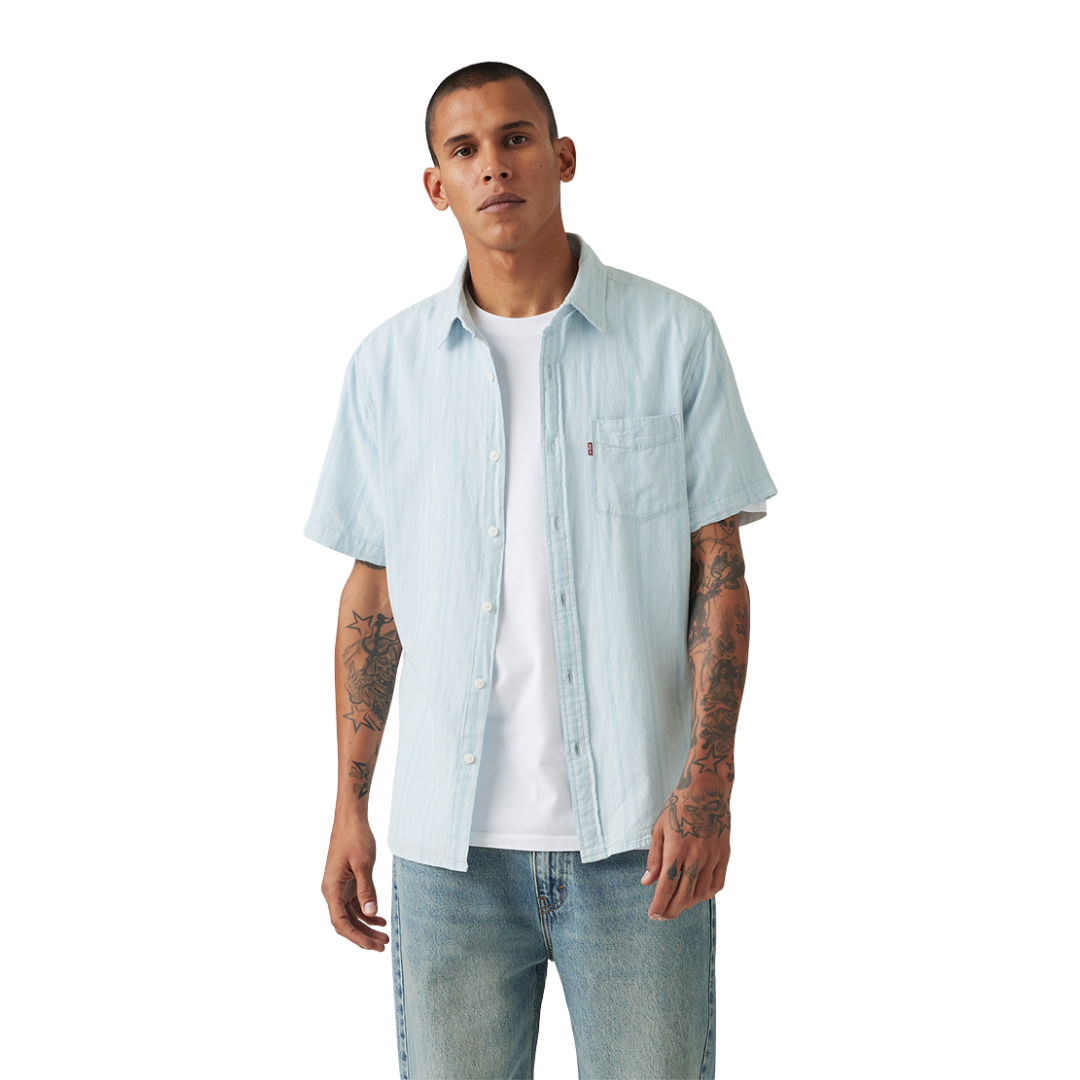 Levi Strauss Men's Classic Standard Blue Shirt