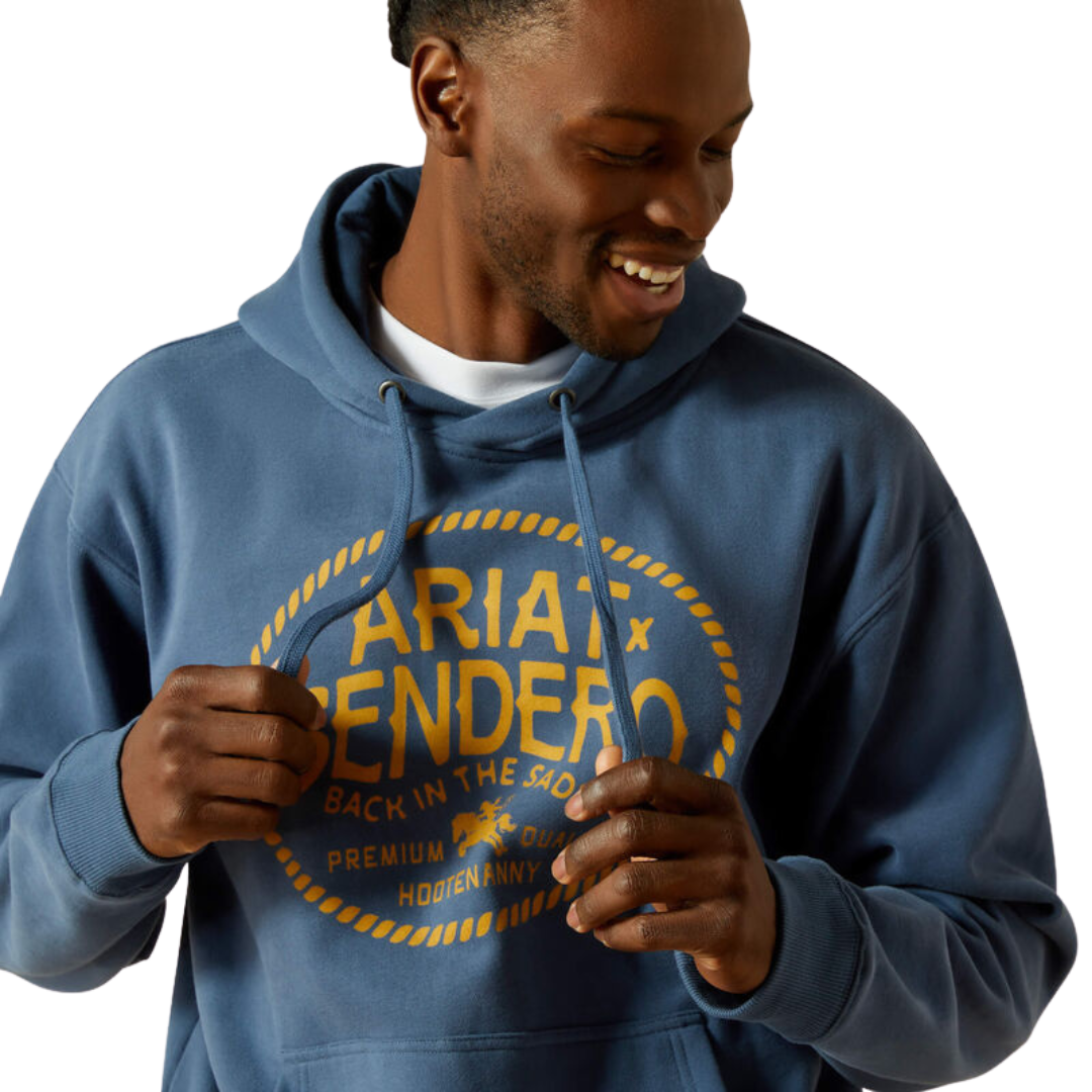 Ariat Unisex Sendero Back Saddle Dark Denim Hoodie