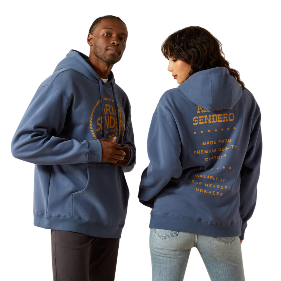 Ariat Unisex Sendero Back Saddle Dark Denim Hoodie