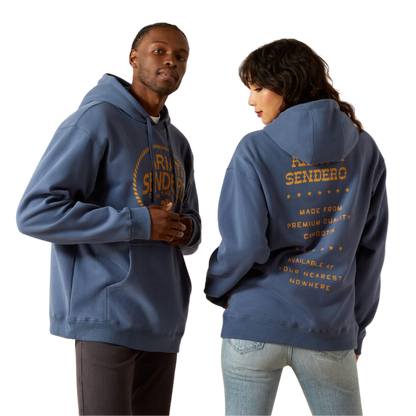 Ariat Unisex Sendero Back Saddle Dark Denim Hoodie