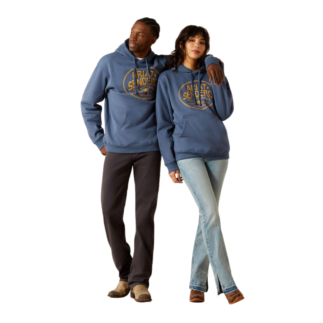 Ariat Unisex Sendero Back Saddle Dark Denim Hoodie