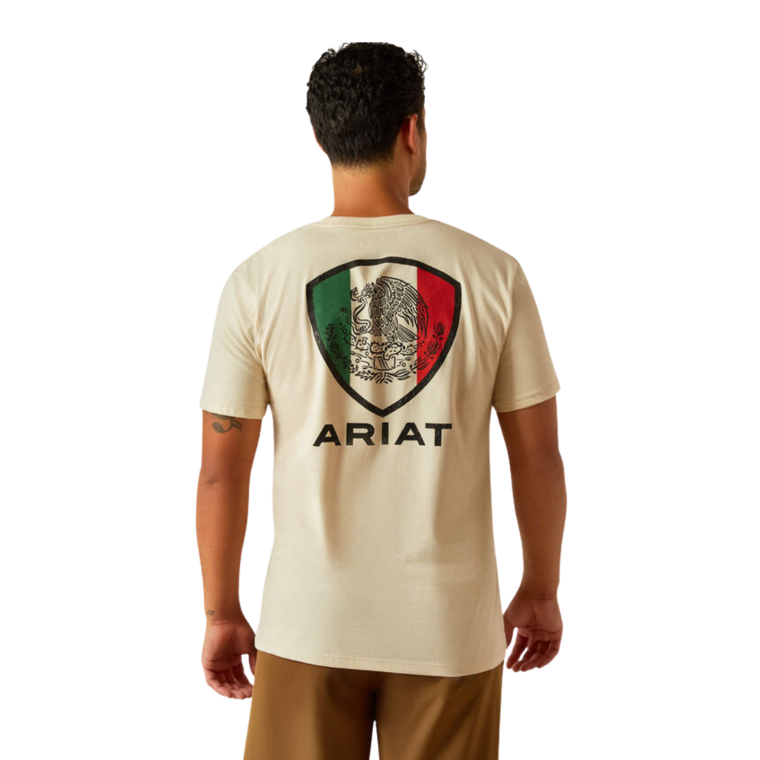 Ariat Men's Tenochtitlan Shield Natural Tee Shirt