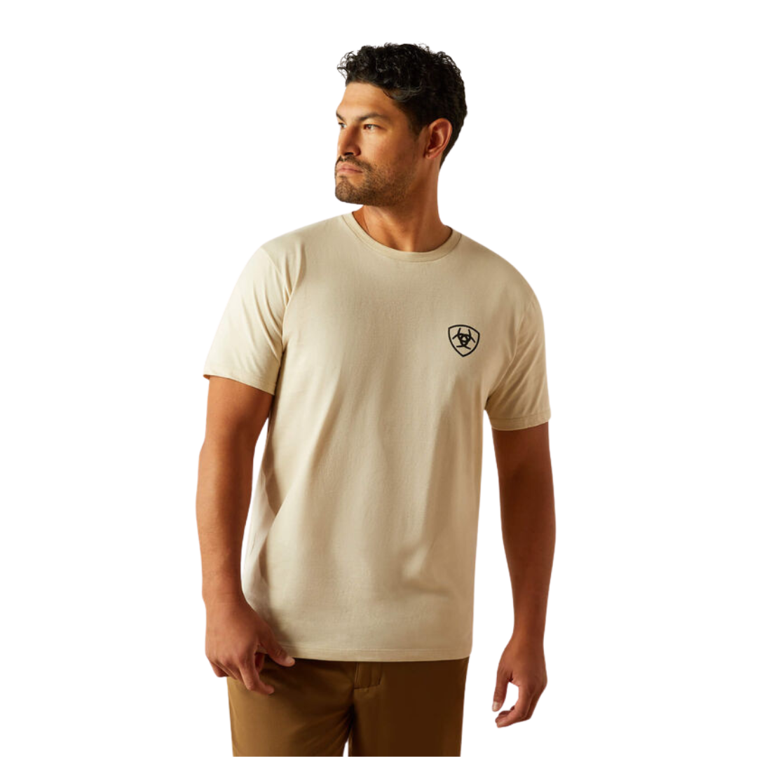 Ariat Men's Tenochtitlan Shield Natural Tee Shirt