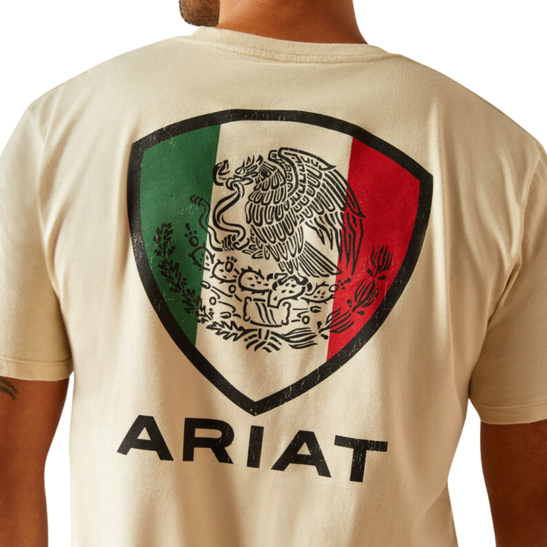 Ariat Men's Tenochtitlan Shield Natural Tee Shirt