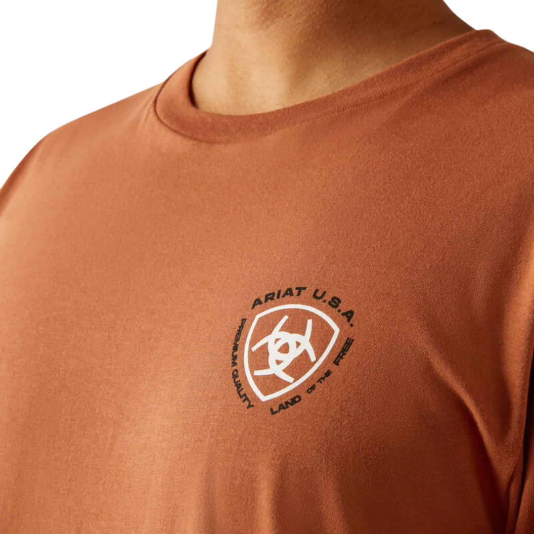 Ariat Men's Simple Seal Chutney Tee Shirt