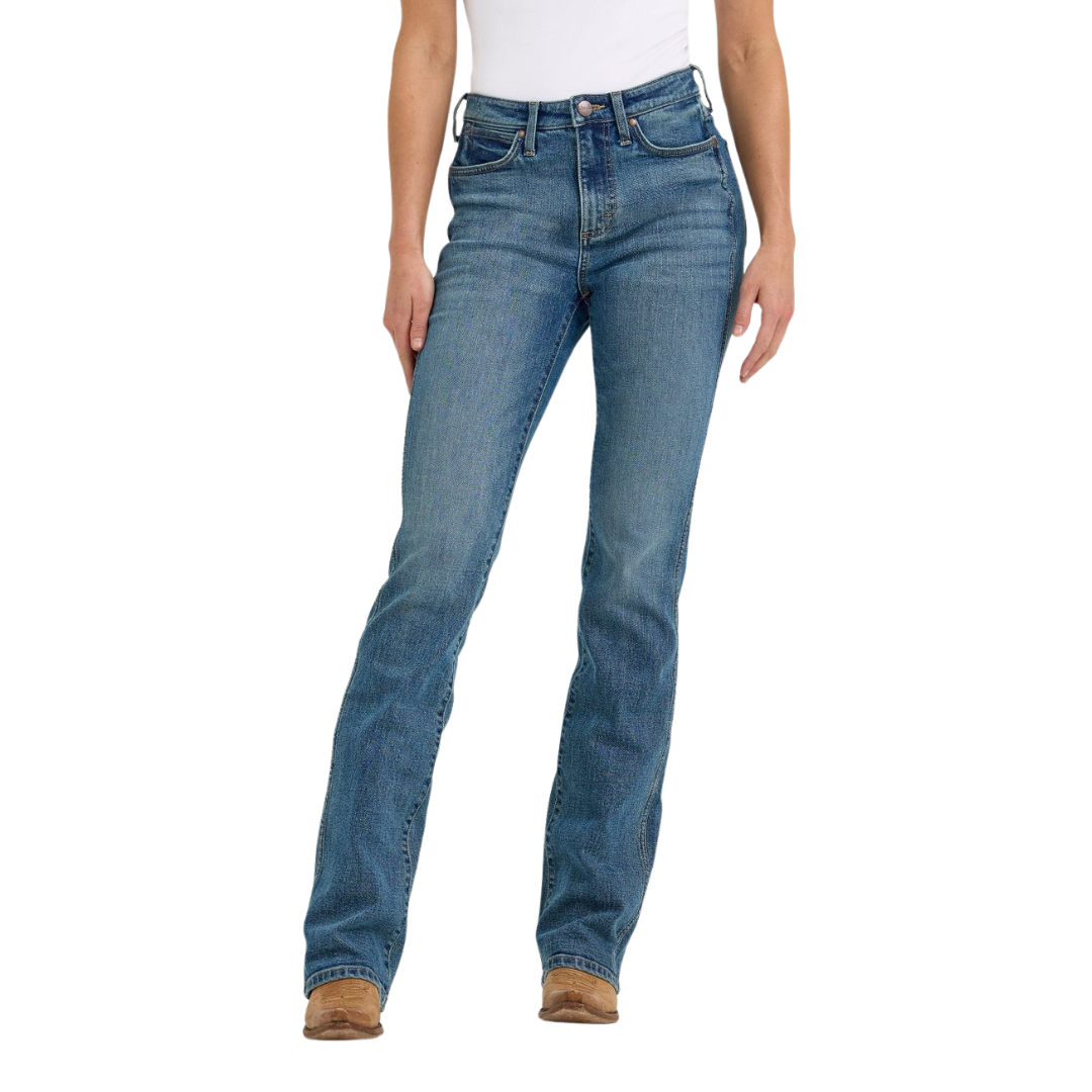 Wrangler Women's Bailey High Bootcut Natalia Blue Jeans