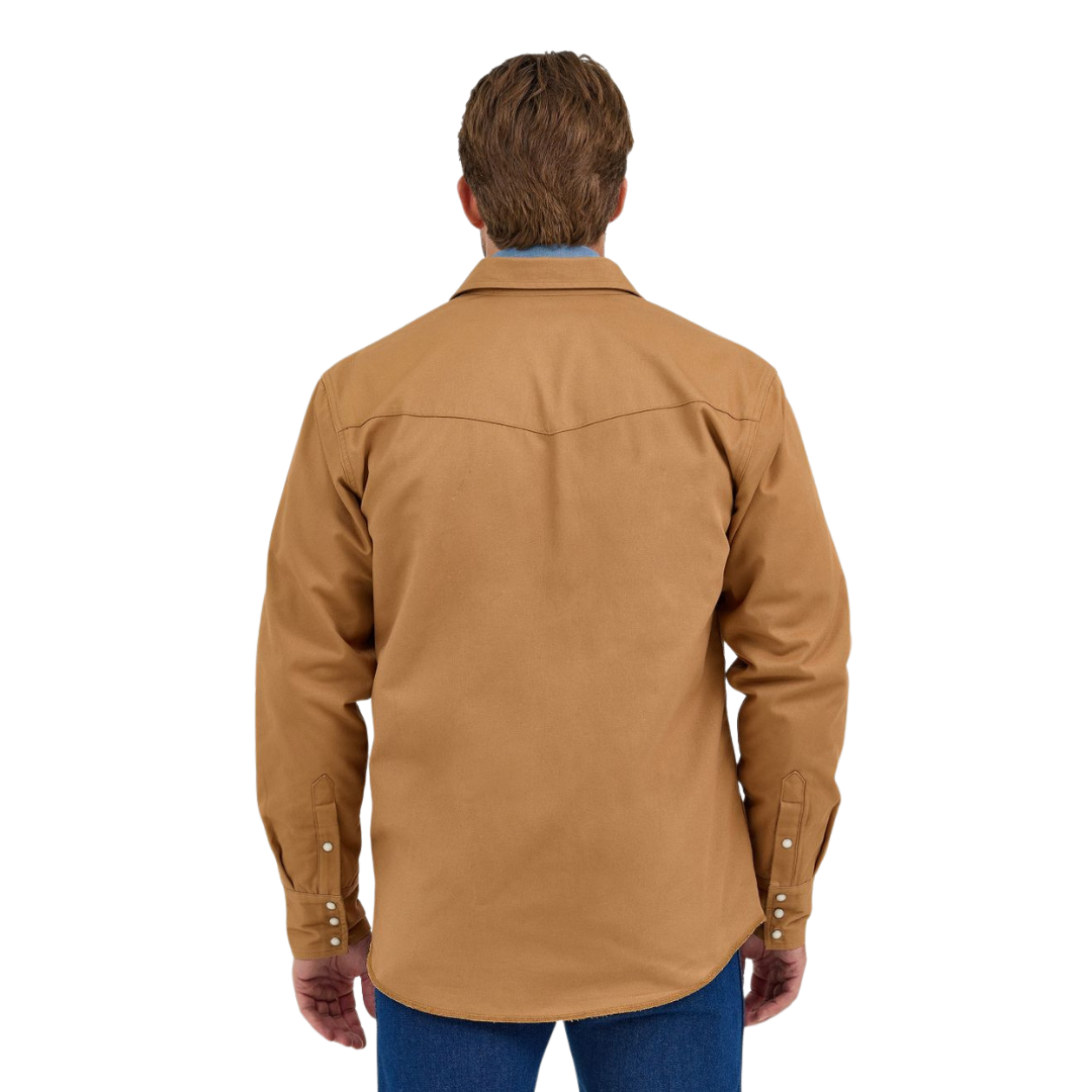 Wrangler Men's Flannel Lined Work Rawhide Shirt