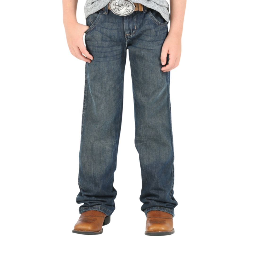 Wrangler Youth Boy's Retro Low Rise Boot Cut Night Sky Jeans