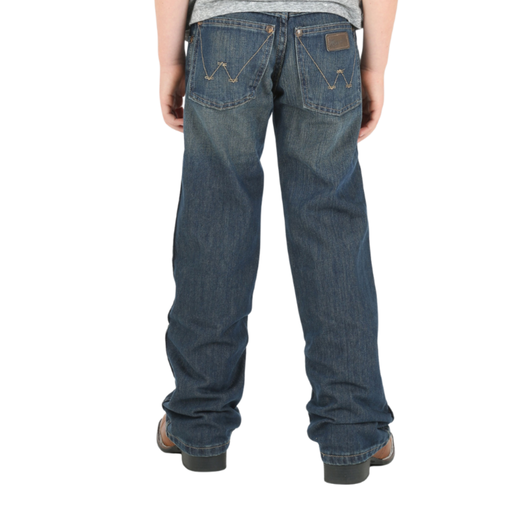 Wrangler Youth Boy's Retro Low Rise Boot Cut Night Sky Jeans