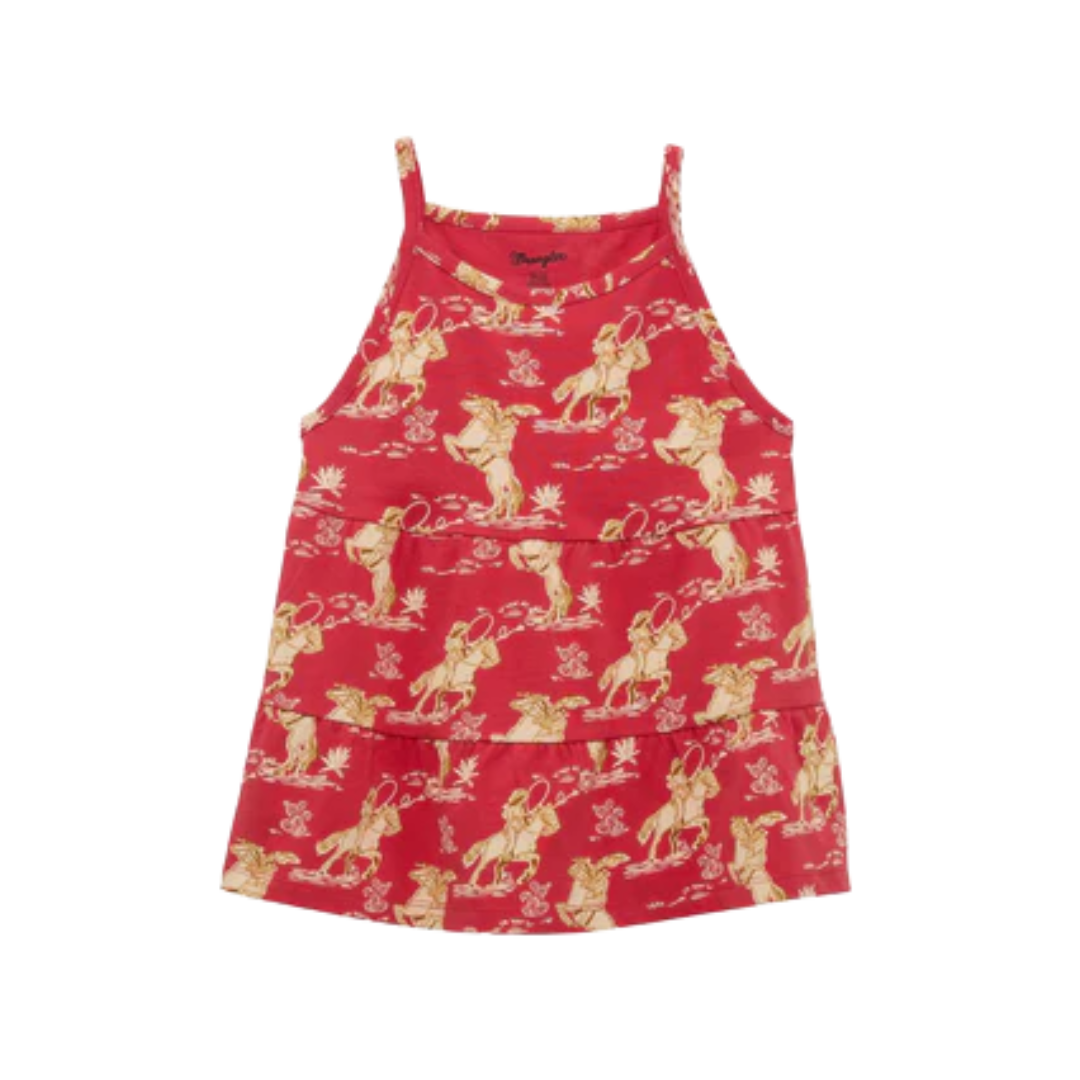 Wrangler Youth Girl's Tank Red Dress