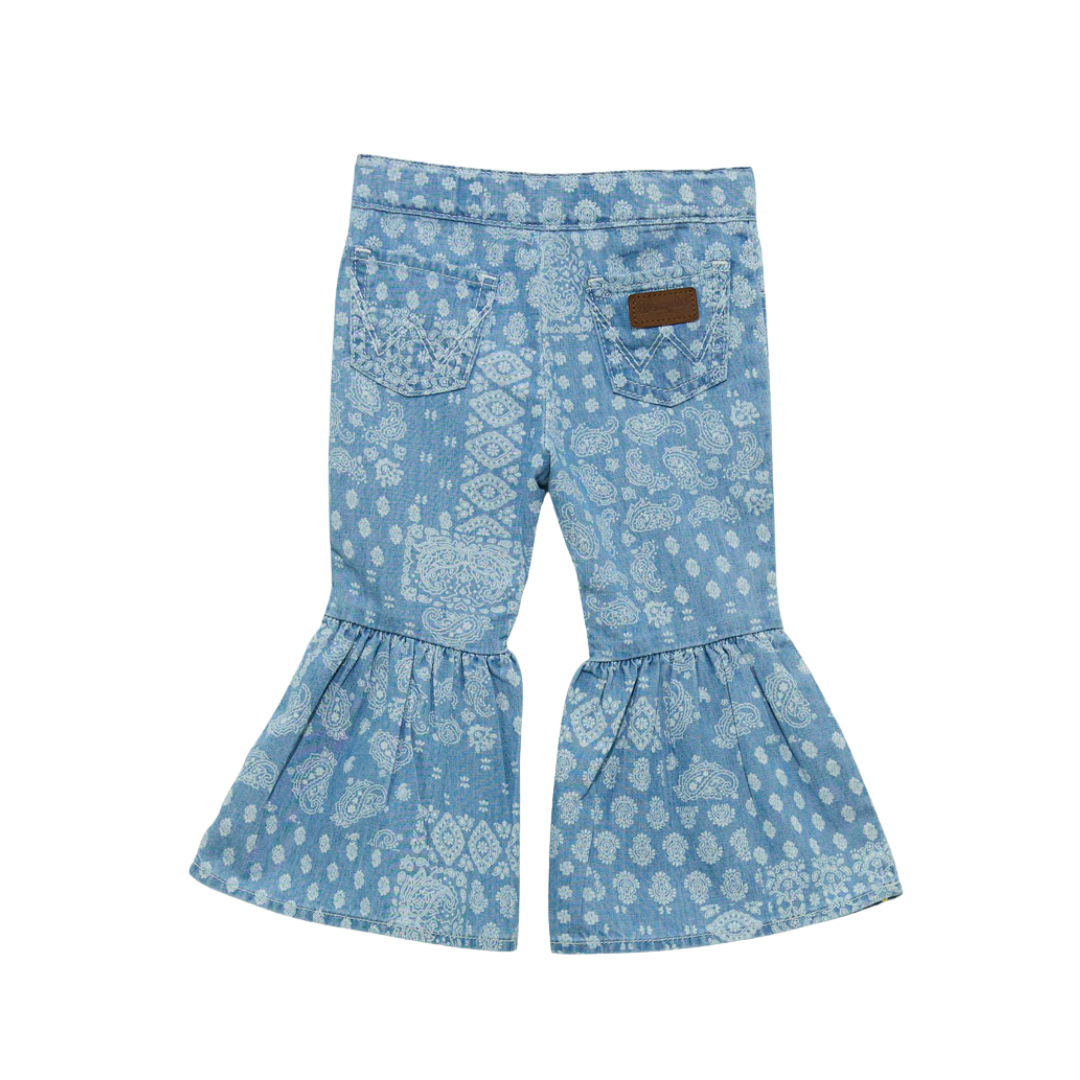 Wrangler Infant Girl's Flare Winter Light Blue Jeans