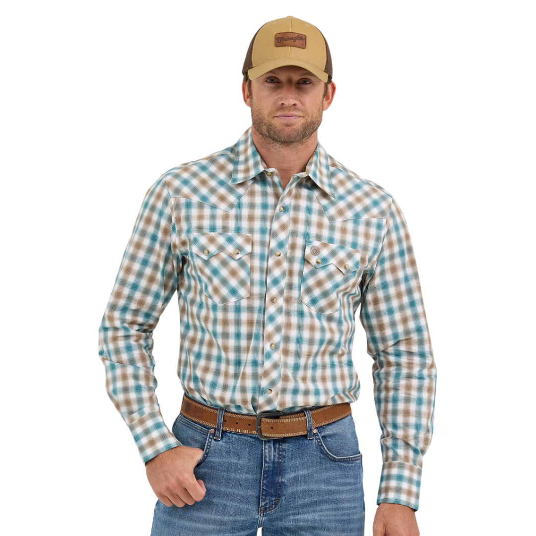 Wrangler Men's Retro Modern Plaid Multicolor Shirt