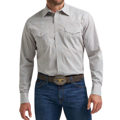 Wrangler Men’s 20X Western Snap Grey Shirt