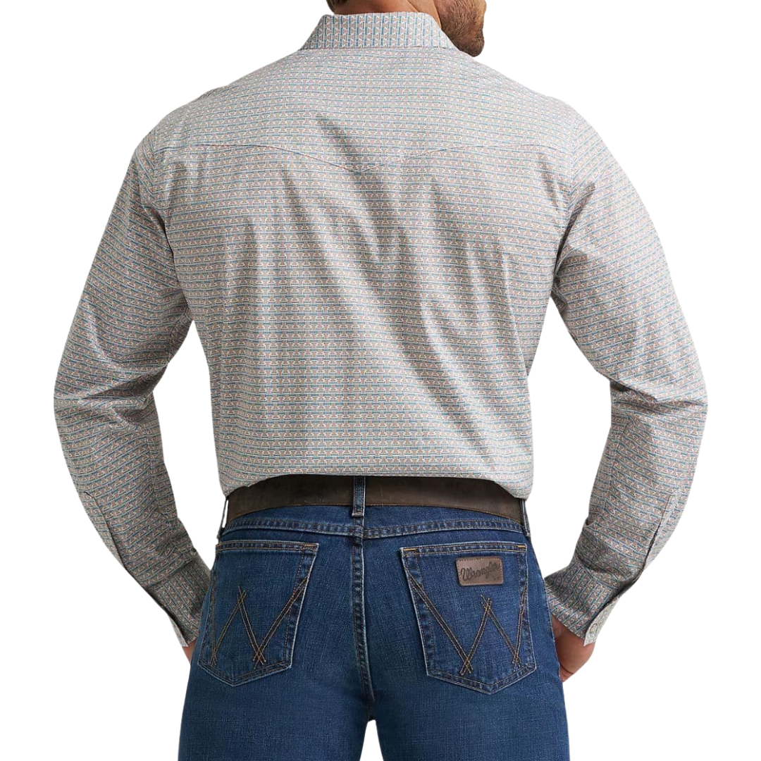 Wrangler Men’s 20X Western Snap Grey Shirt