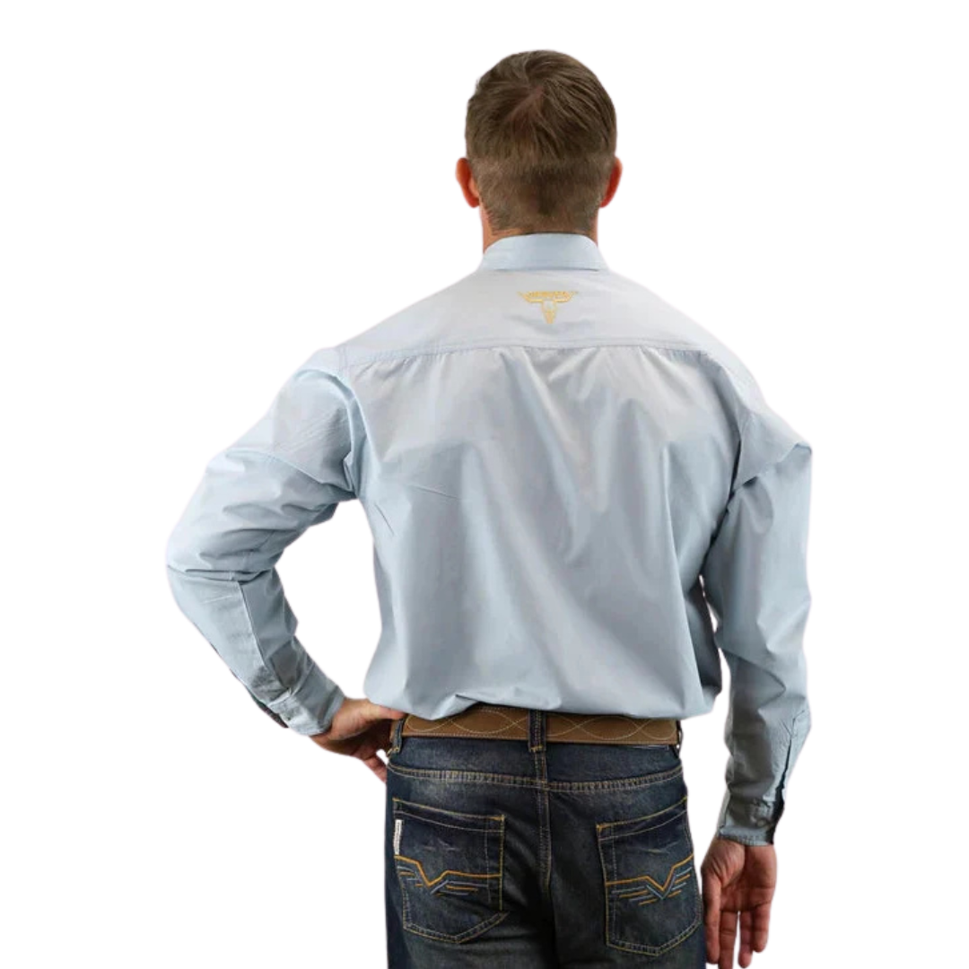 Drover Men's Classic Fit Peacemaker Niagara Mist Blue Shirt