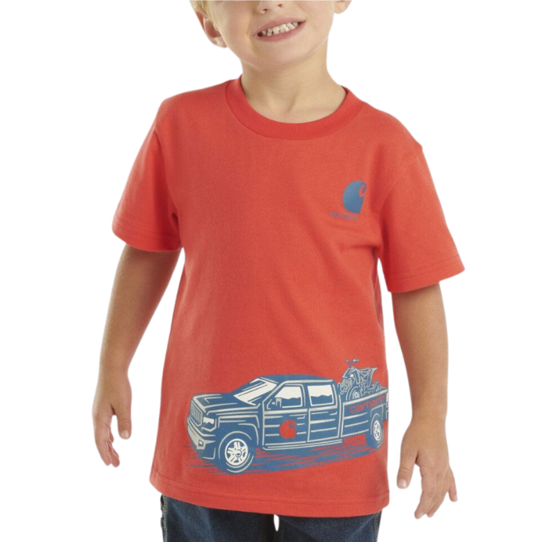 Carhartt Kid's Short Sleeve Truck Wrap Bittersweet Shirt