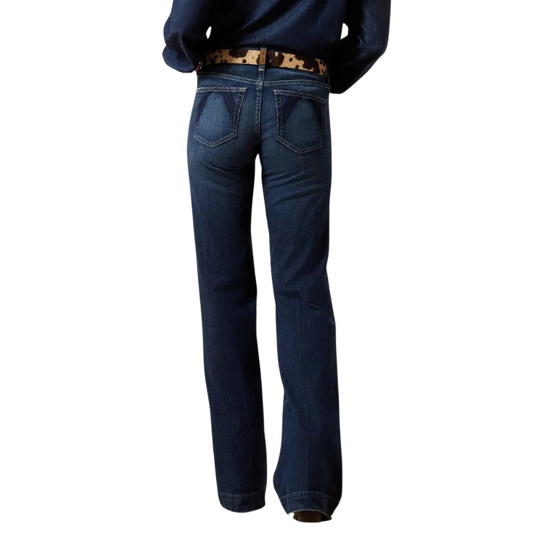 Ariat Women's Perfect Rise Trouser Dark Wash Blue Jeans
