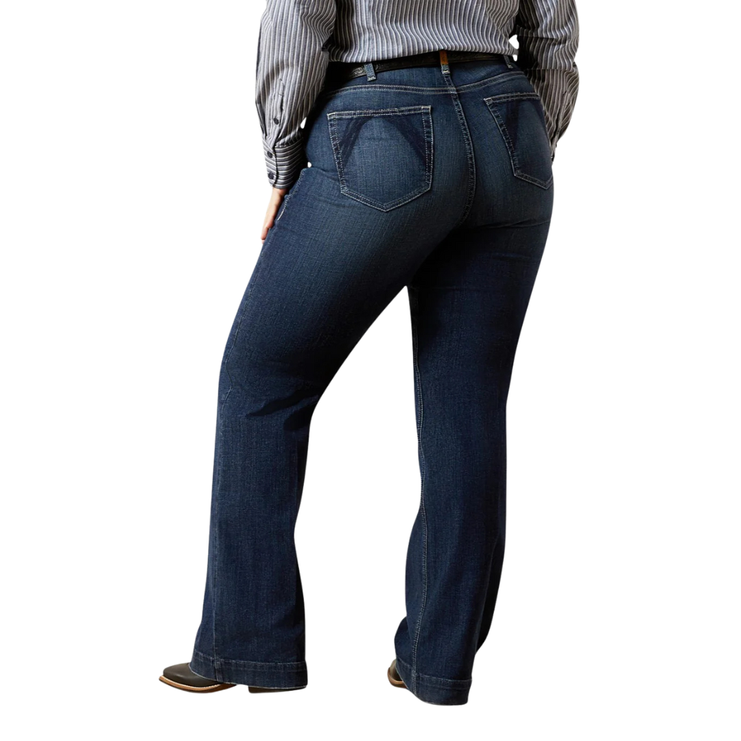Ariat Women's Perfect Rise Trouser Dark Wash Blue Jeans