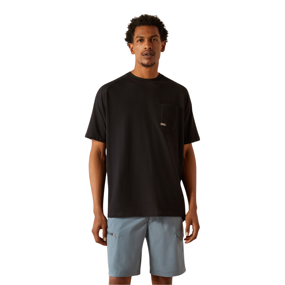 Ariat Men's Rebar Black Tee Shirt - Big & Tall