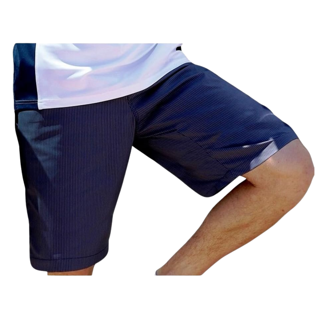 Cinch Men's Stripe Golf Athletic Navy Shorts