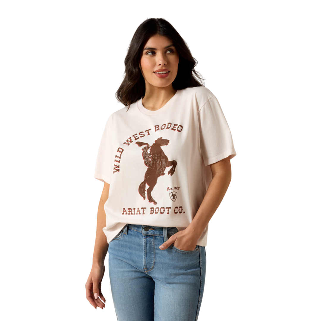 Ariat Women's Tint Wild West Pink Tee Shirt