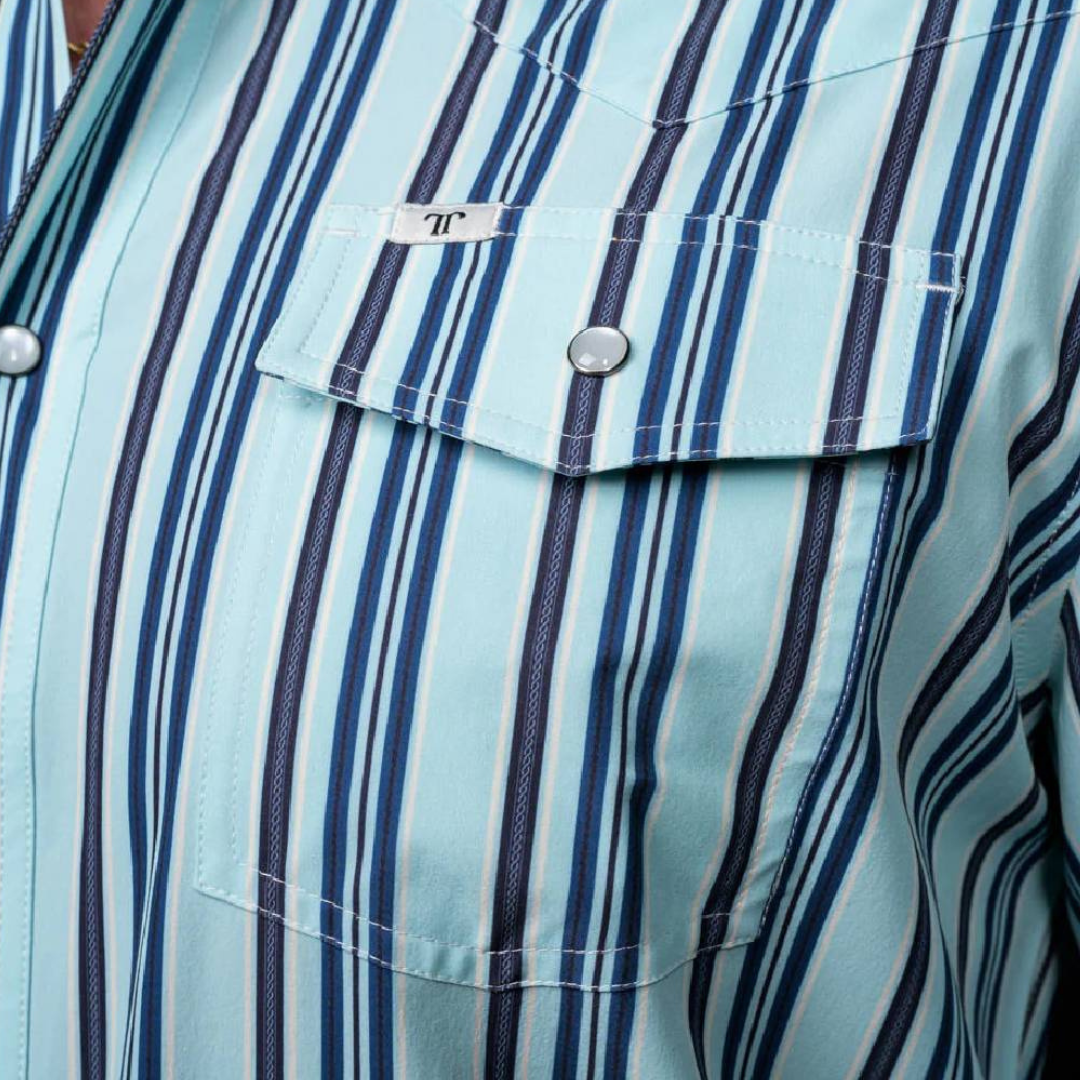 Ferrell Men's The Jackson Snap Blue Shirt