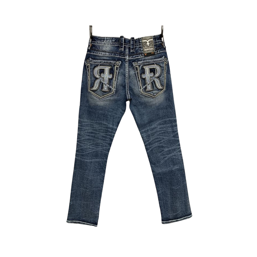 Rock Revival Men's Remington Straight Blue Jeans