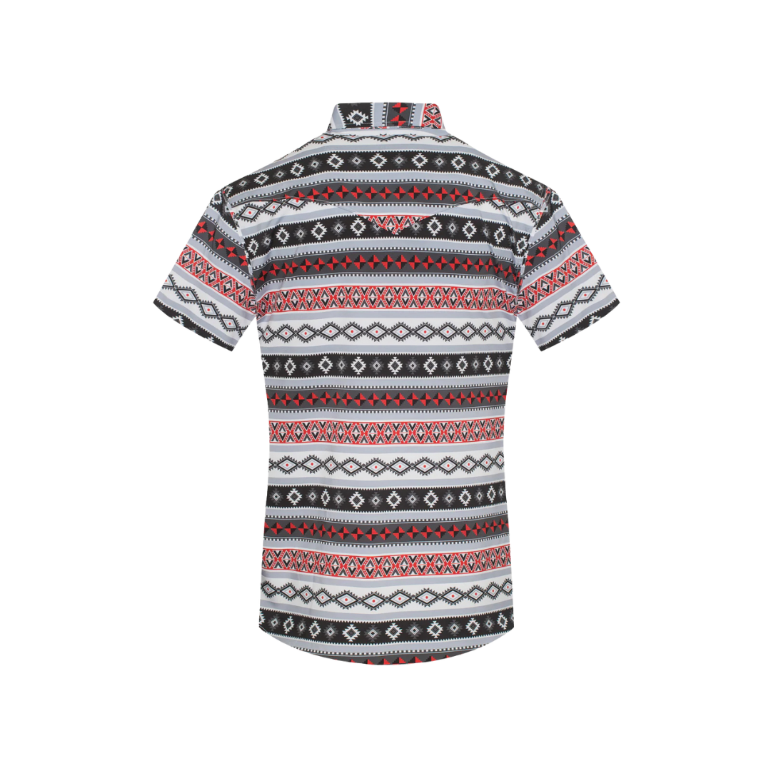 Avalon Men's Print Snap Multicolor Shirt