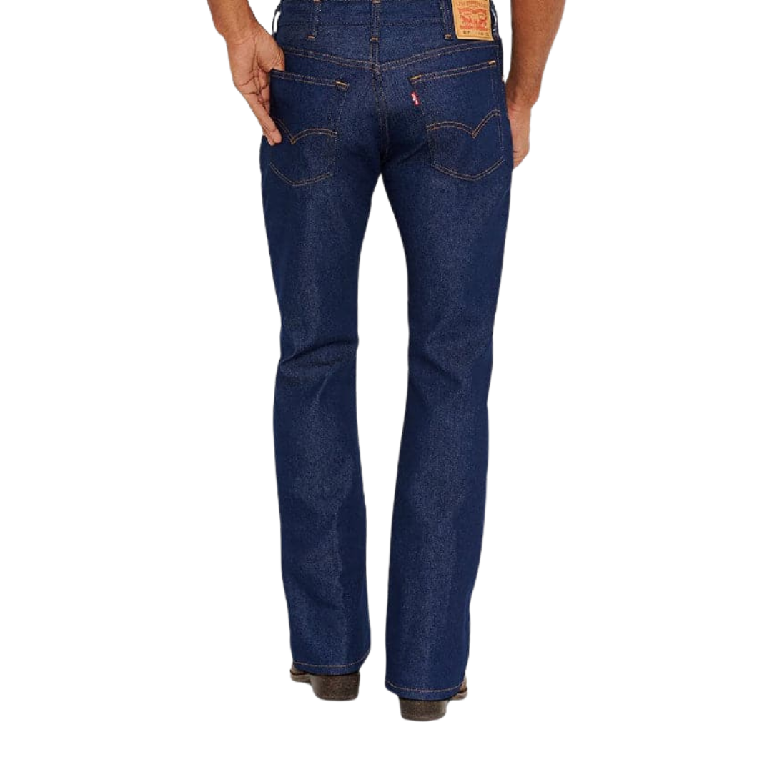 Levi Strauss Men's 517 Bootcut Indigo Blue Jeans