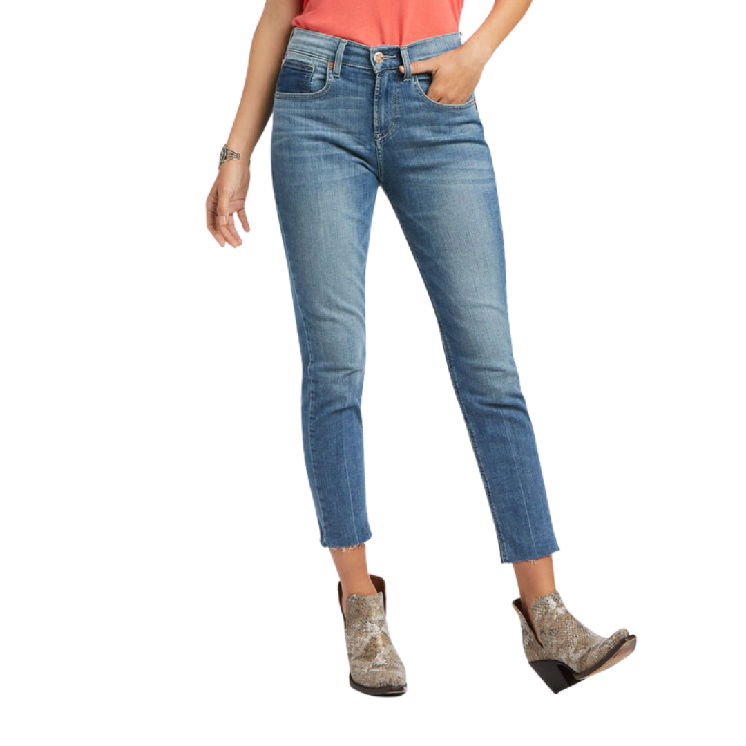 Ariat Women's Boyfriend High Rise Jordana Blue Jeans