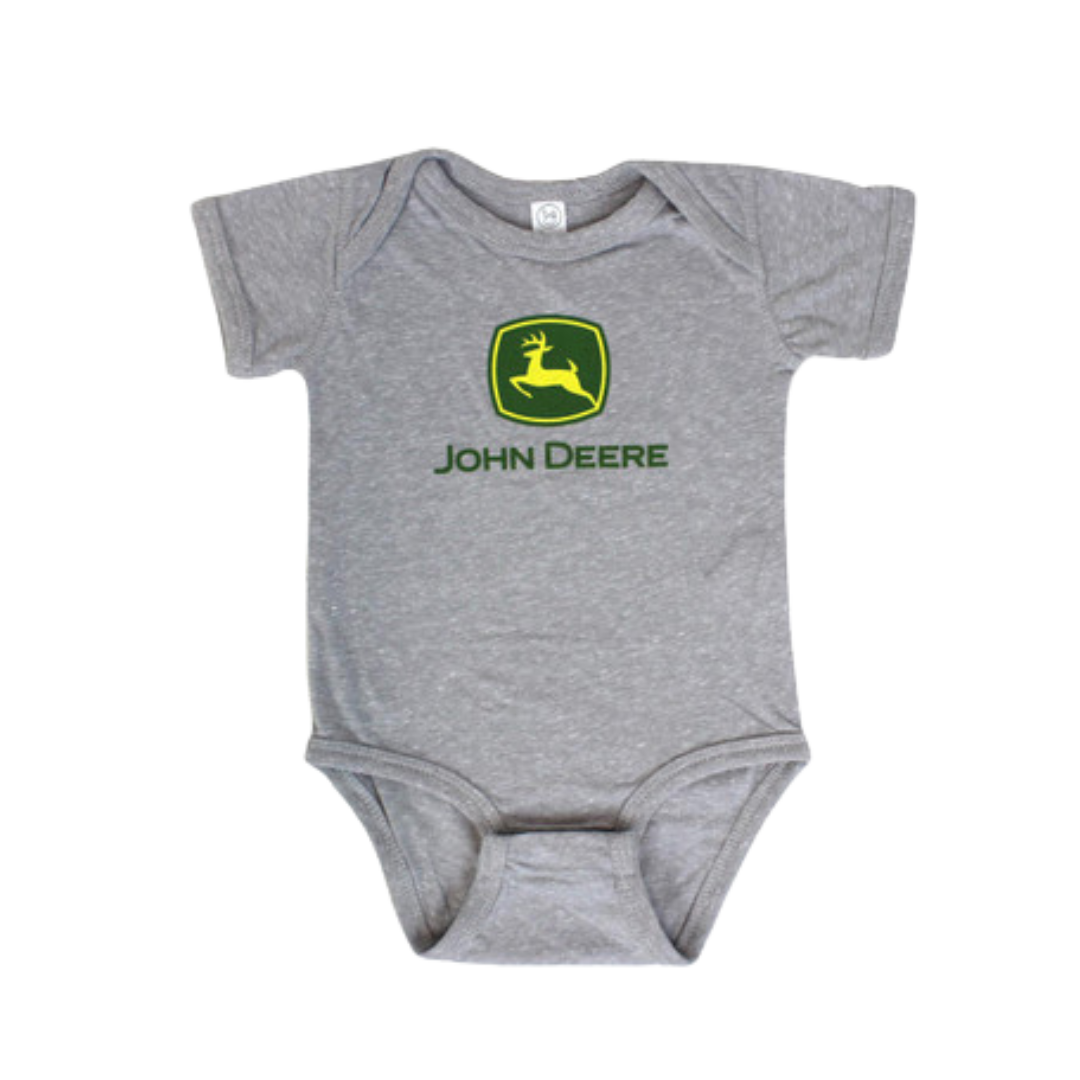John Deere Infant Boy's Oxford Grey Bodysuit