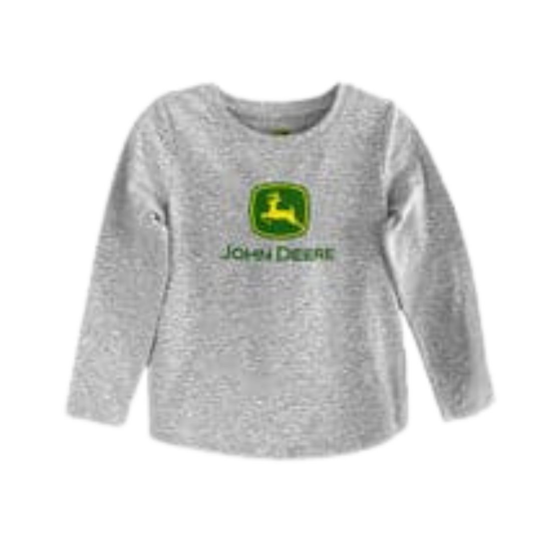 John Deere Toddler Unisex Logo Gray Shirt