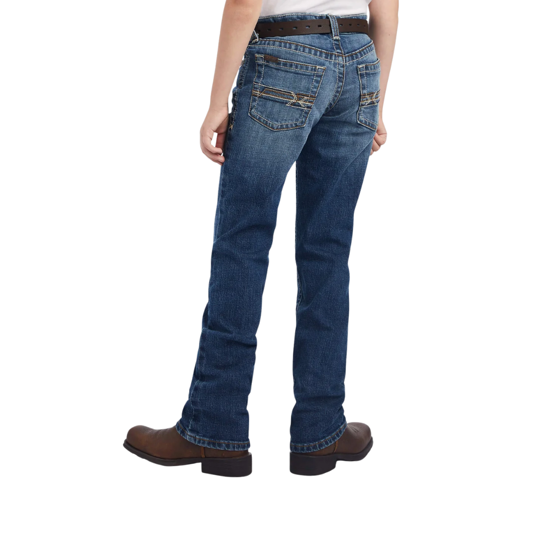 Ariat Youth Boy's B5 Slim Bracken Straight Blue Jeans