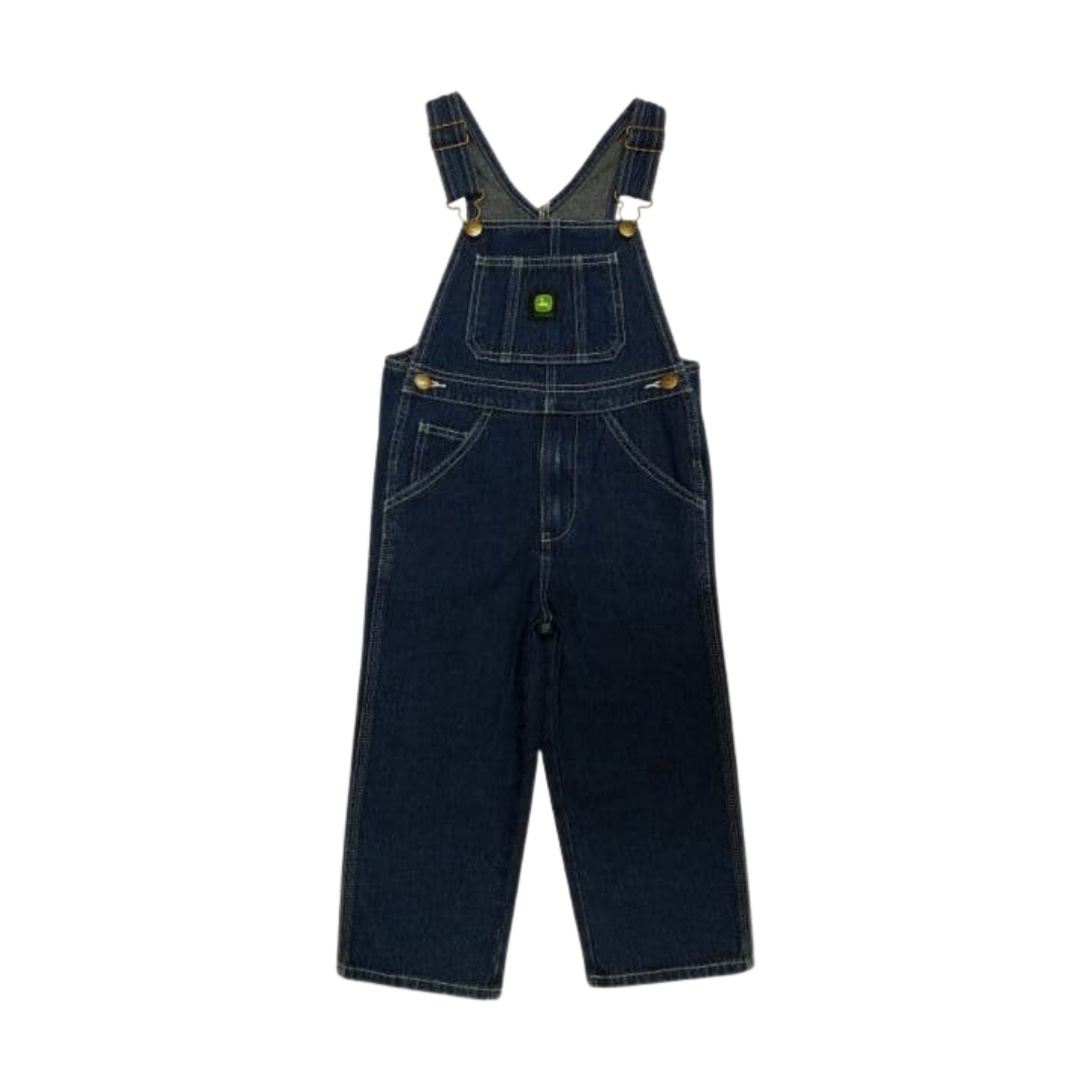 John Deere Toddler Boy's Washed Denim Blue Overall