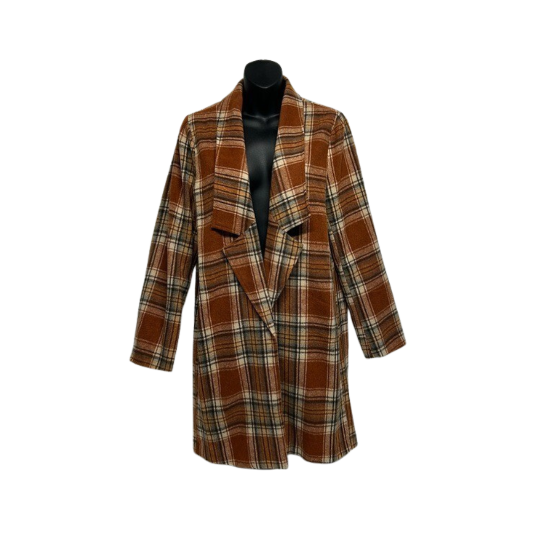 Andree Unisex Midi Length Chestnut Jacket