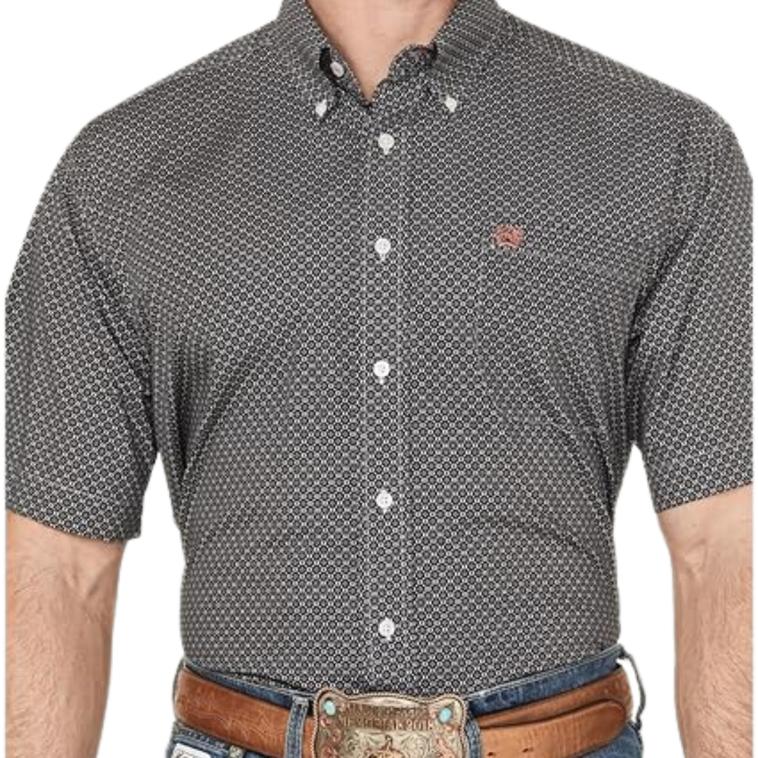 Cinch Men's Print Gray Shirt