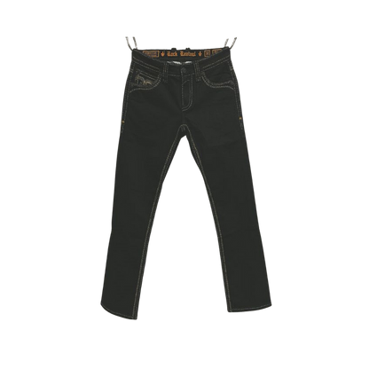 Shop Rock Revival Men's Harlan J200 Straight Dark Black Jeans