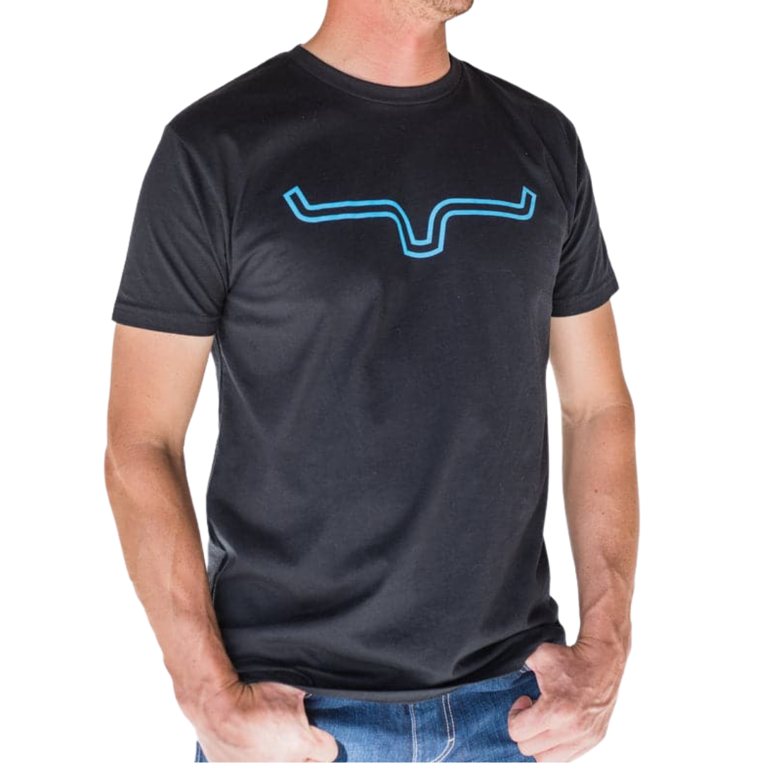 Kimes Ranch Men's Outlier Cotton Blend Black Tee Shirt