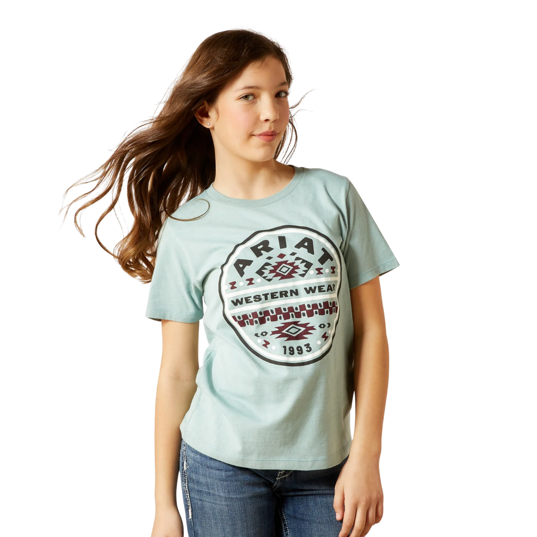 Ariat Youth Girl's Graphic Rivergreen Tee Shirt