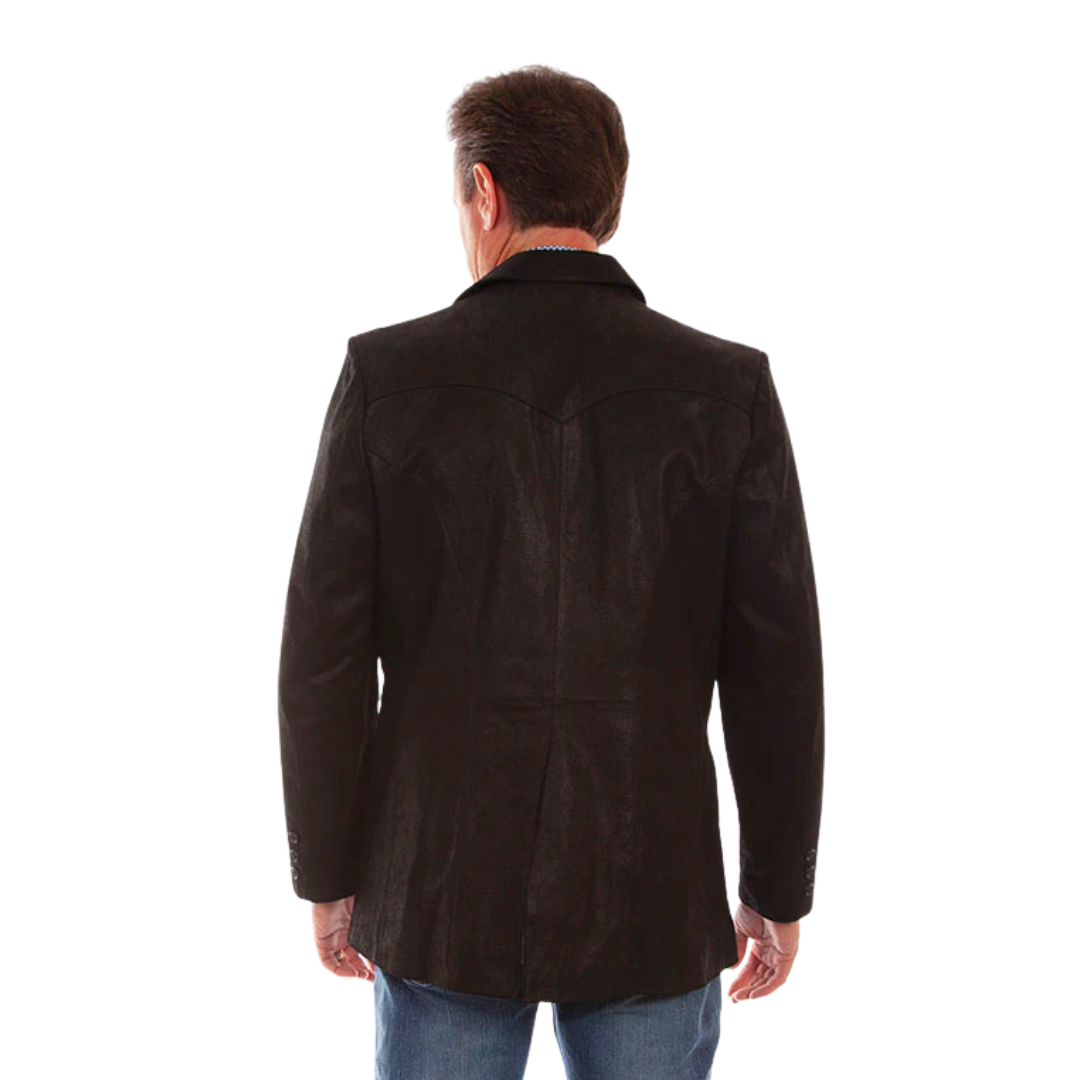 Scully Leathers Men's Solid Black Blazer - Big & Tall