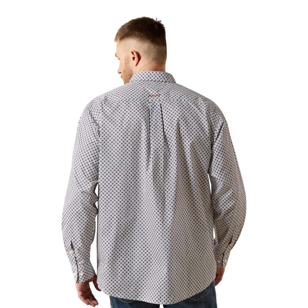 Ariat Men's William Classic Fit Long Sleeve White Shirt