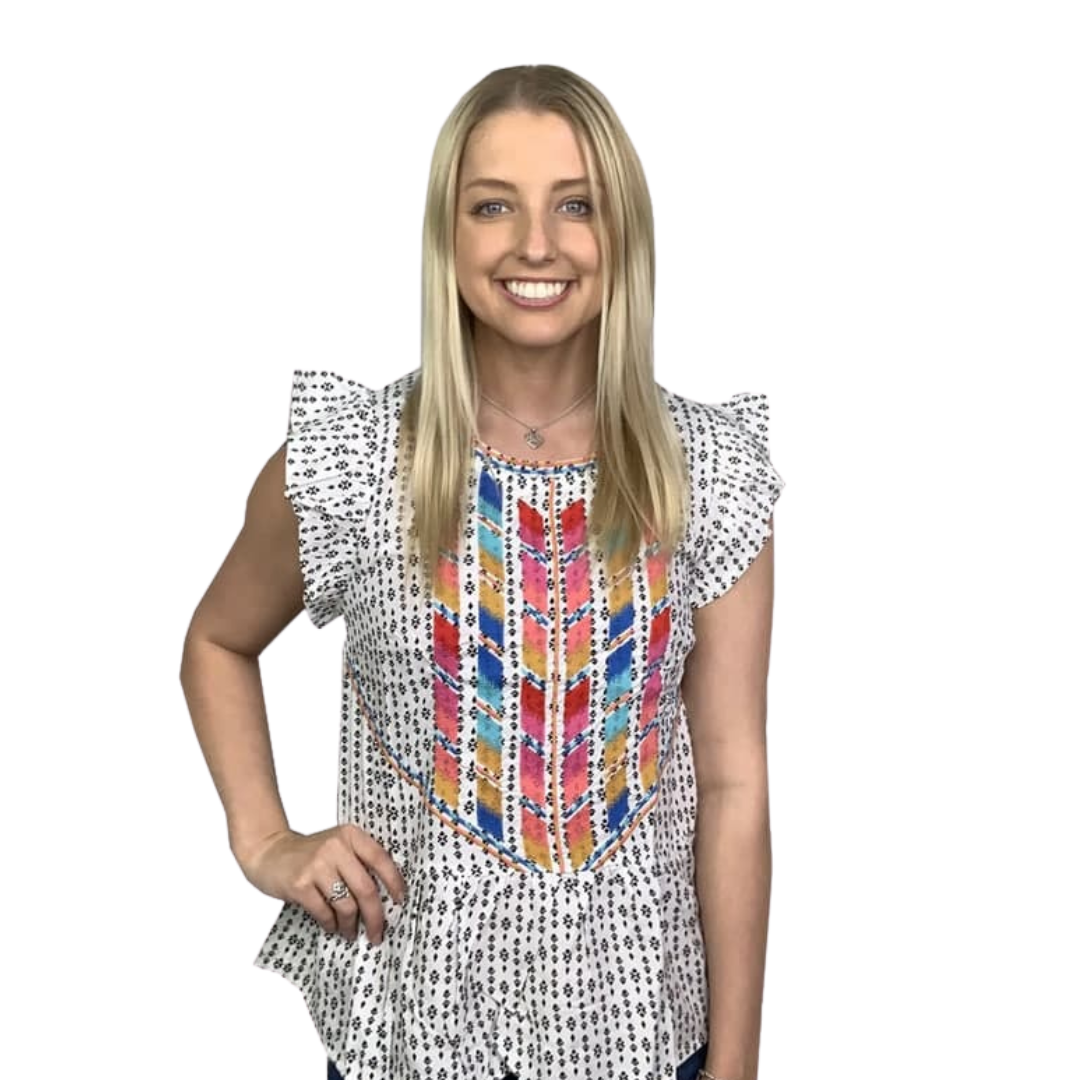 Andree Women's Aztec Gem Multicolor Shirt